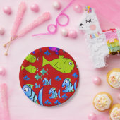 Papieren borden Vissen Papieren Bordje (Feest)