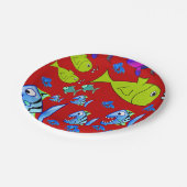 Papieren borden Vissen Papieren Bordje (Gekanteld)