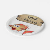 Papieren borden Vissen Papieren Bordje (Gekanteld)