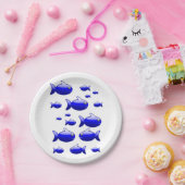 Papieren borden Vissen Papieren Bordje (Feest)