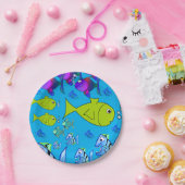 Papieren borden Vissen Papieren Bordje (Feest)