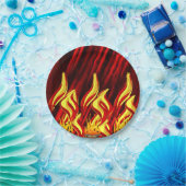 Papieren borden vlam papieren bordje (Feest)