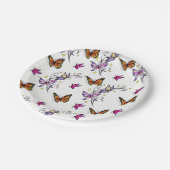 Papieren borden vlinder papieren bordje (Gekanteld)