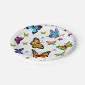Papieren borden vlinder papieren bordje (Gekanteld)