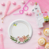 Papieren Borden, vlinderbloemen Bordje (Feest)