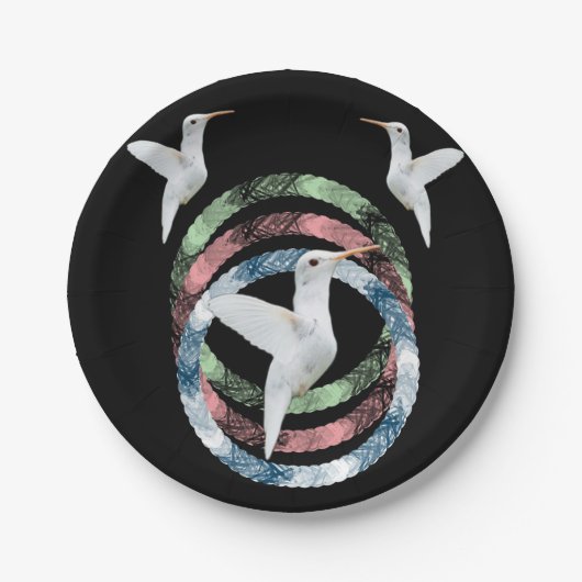 Papieren borden vogel papieren bordje (Voorkant)