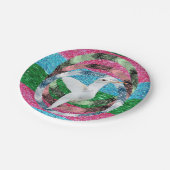 Papieren borden vogel papieren bordje (Gekanteld)