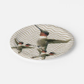 Papieren borden vogel papieren bordje (Gekanteld)