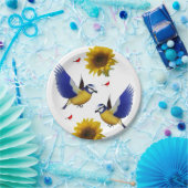Papieren borden Vogels Papieren Bordje (Feest)