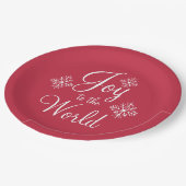 Papieren Borden voor feestdroog kerstfeest Papieren Bordje (Gekanteld)