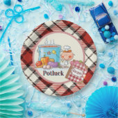 Papieren borden voor potluck bordje (Feest)