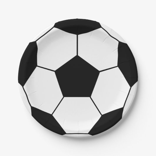 Papieren Borden voor voetbalpartijen Papieren Bordje (Voorkant)