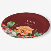 Papieren Borden voor Waterverf van papavers Bordje (Gekanteld)