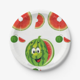 Papieren borden Watermeloenen Bordje