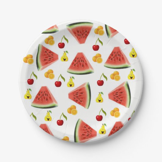 Papieren borden Watermon Papieren Bordje (Voorkant)