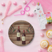 Papieren borden wijn papieren bordje (Feest)