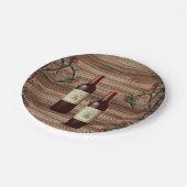 Papieren borden wijn papieren bordje (Gekanteld)