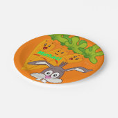 Papieren Borden, wortelkonijn, Oranje Bordje (Gekanteld)