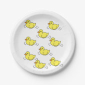 Papieren Borden Yellow Ducks Bordje (Voorkant)