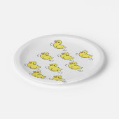 Papieren Borden Yellow Ducks Bordje (Gekanteld)
