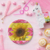 Papieren Borden Zonnebloem Bordje (Feest)