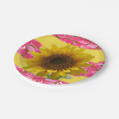 Papieren Borden Zonnebloem Papieren Bordje (Gekanteld)