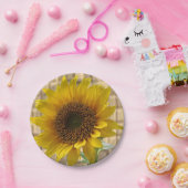 Papieren borden Zonnebloemen Bordje (Feest)