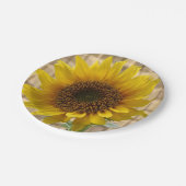 Papieren borden Zonnebloemen Bordje (Gekanteld)
