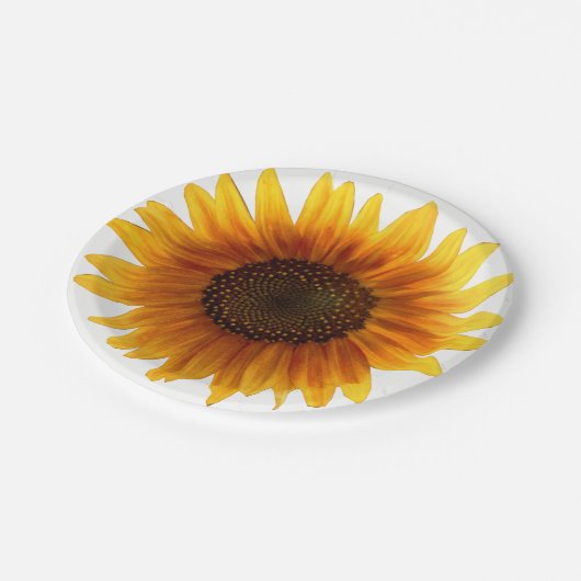 Papieren borden Zonnebloemen Papieren Bordje (Gekanteld)