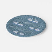 Papieren borden Zwan Papieren Bordje (Gekanteld)