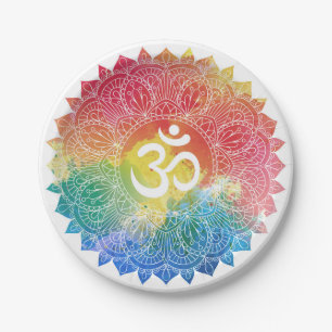 PAPIEREN BORDJE: RAINBOW MANDALA BORDJE