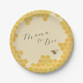 Papieren bordjes bijs baby shower