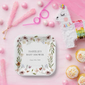 Papieren bordjes Little Wildflower verjaardag of f (Feest)