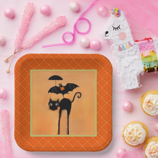 Papieren bordjes voor Halloween bruidsfeest (Feest)