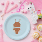 Papieren bordjes zwembadfeestje (Feest)