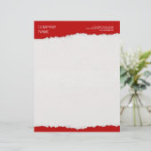 Papieren briefhoofd (Staand voorkant)