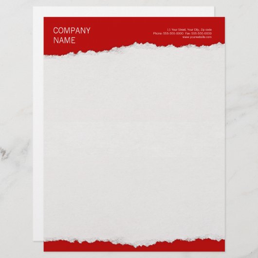 Papieren briefhoofd (Voorkant / Achterkant)