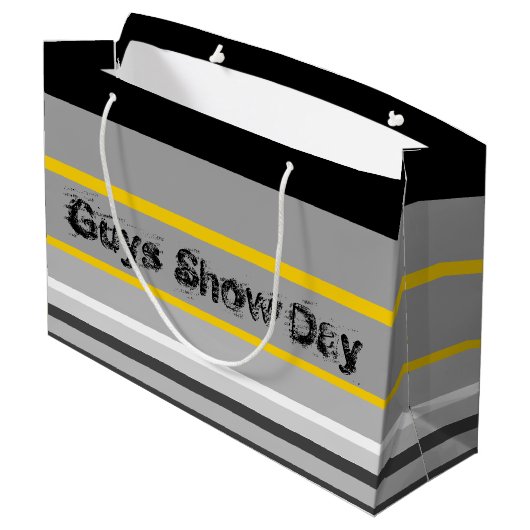 Papieren cadeau Show tas Groot Cadeauzakje (Achterkant Gekanteld)