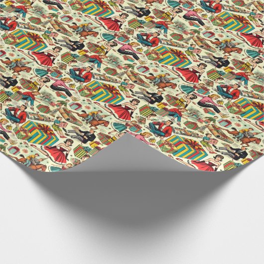 Papieren cadeautjes inpakken Strippatroon Cadeaupapier (Hoek)