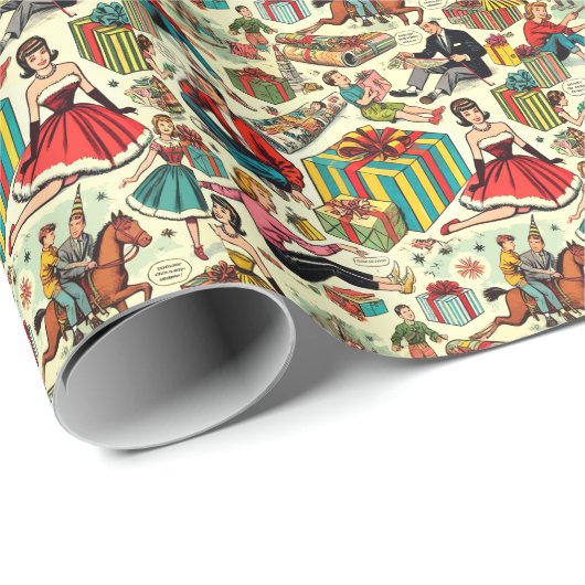 Papieren cadeautjes inpakken Strippatroon Cadeaupapier (Rol Hoek)