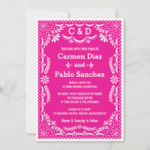 Papieren cado Colorful Mexican Wedding Invitation Kaart (Voorkant)