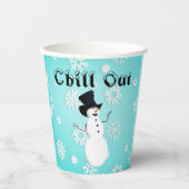 Papieren Chill Out-beker Bekers (Voorkant)