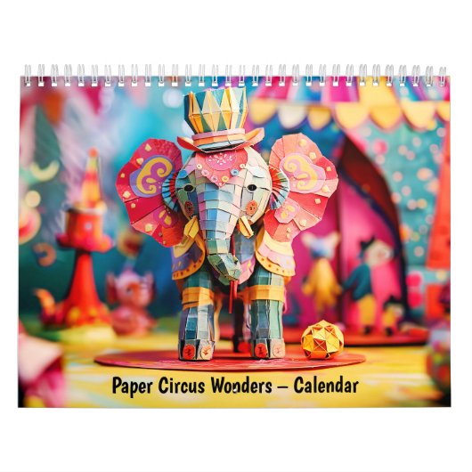 Papieren Circus Wonderen – Kalender (Hoes)