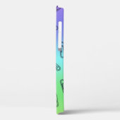 Papieren clips boven regenboog Case-Mate iPhone case (Achterkant / Links)
