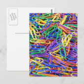 Papieren clips briefkaart (Voorkant / Achterkant)