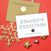 Papieren clips Groeten Blauw Net Business van het  Feestdagenkaart