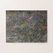 Papieren clips in een stapel puzzel legpuzzel (Horizontaal)