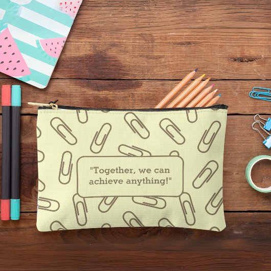 Papieren clips patroon gepersonaliseerd Potlood ho Etui