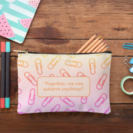 Papieren clips patroon gepersonaliseerd Potlood ho Etui