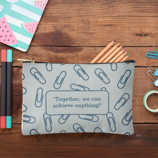 Papieren clips patroon gepersonaliseerd Potlood ho Etui